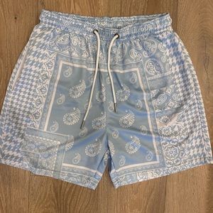 Size Large Kinetic Kings Blue Bandana Mesh Shorts
